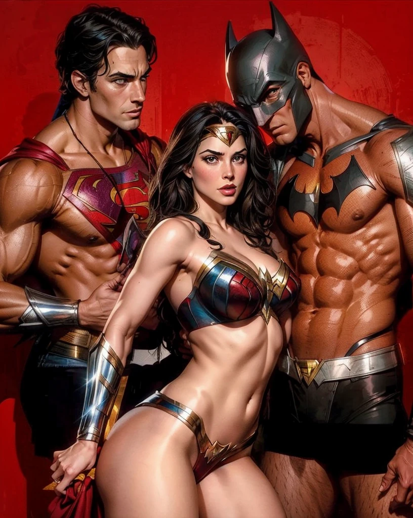 Superman,Wonder Woman and Batman