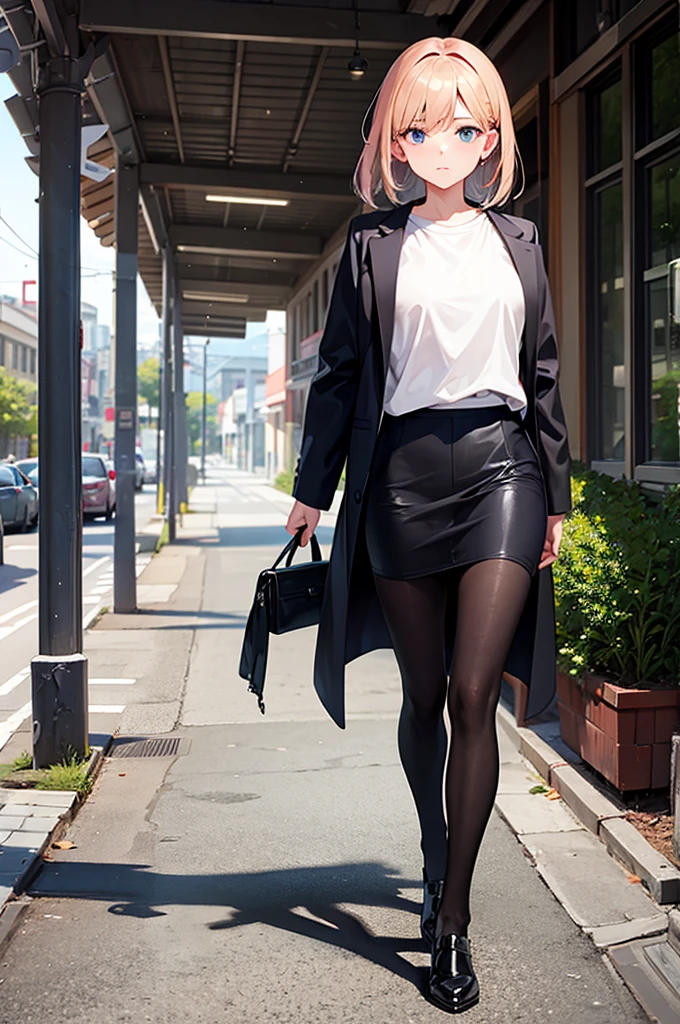 a girl walking