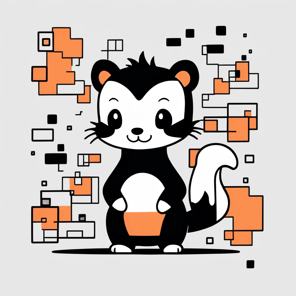 cute little skunk