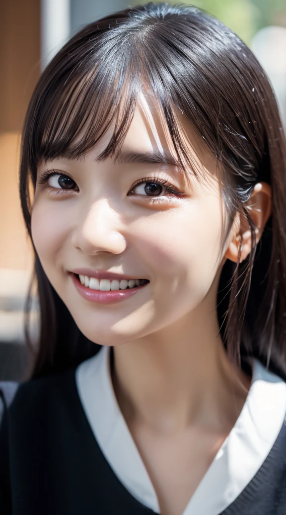 Professional Lighting,(Realistic:1.4), (Top image quality:1.0), (超High resolution:1.0), 8K, Raw photography, (masterpiece:0.2), (Dealing with the Children_v1:0.5)、(highest quality Detail:1.2)、Realistic、8K Ultra HD、High resolution、(1 Girl:1.2)、Super detailed、High quality textures、Intricate details、detailed、Very detailed CG、High quality shadows、detailed Beautiful and delicate face、Beautiful details and a delicate eye、(Symmetrical eyes:1.2),Written boundary depth、Ray Tracing,1 Girl, Japanese Girls, (Natural smile:1.4),Cute things, ,whole body,Clear,Western-style cafe date,Long skirt,Black shirt,23 years old,Rendered in a Realistic style with great attention to detail, High resolution images.Sky Porn, Magic Hour, (Realistic:1.3), finely, quality, (Tabletop:1.2), (Realistic:1.2), (highest quality), (複雑なdetailed), dramatic, Ray Tracing, photograph, +roller ,Eliminate the AI feel,Natural feel,Be more human,Combing hair