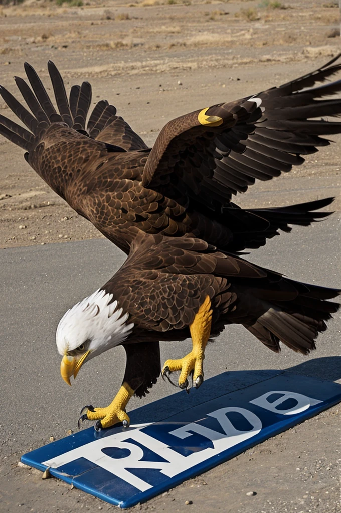 Make me a car logo with the last name Garnica and that has an eagle 