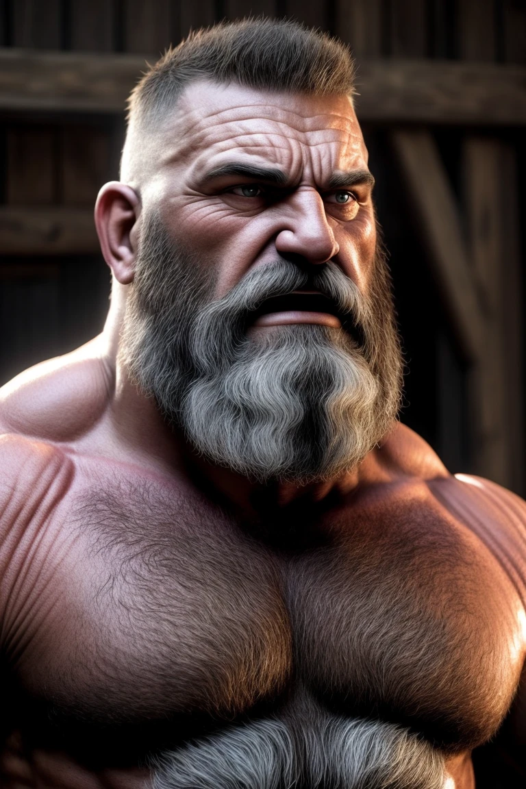 8K HIGH RESOLUTION HDR Very Extremely Realistic Very Detailed High Quality Create a professional studio-style 8K HDR Very Real photograph featuring a middle-aged daddy rugged bodybuilder muscle bears man , burly, very realy detailed hairy, 8K very realistic beared big daddy muscle bear, and 8K very realistic detailed rugged burly man in shorts. Very Realistic detailed shorts, very realistic hair, very realistic beards, very realistic thick neck, very realistic neck lines, very realistic detailed neck, very realistic belly, very realistic burly chest, very realistic detailed hairy burly strong chest and arms, very realistic detailed hairy burly strong chest and arms, very realistic pecs, very realistic burly muscle bear body, very realistic nipples, very realistic burly muscle bear body, very realistic face, very realistic detailed face, very realistic eyes, very realistic detailed eyes, very realistic pupils, very realistic detailed pupils, very realistic nose, very realistic ears, very realistic facial features, very realistic burly arms, very realistic elbows, very realistic hands, very realistic pecs, very realistic belly, very realistic human man body, very realistic bellybutton, very realistic wrists, very realistic fingers, very realistic fingernails, very realistic shoulders, very realistic mouth, very realistic lips, very realistic detailed skin, very realistic skin, very realistic mens clothing, very realistic detailed mens clothing. 8K HDR Very Realistic Hairy Bearded Burly Muscle bear Photoshoot, A very realistic burly muscle bear man in a Farm, 8K HDR Very Realistic Intricately Detailed, 8K HDR very realistic detailed Farm surroundings, 8K HDR very realistic surroundings lighting, No Deformities, captured with a 85mm lens by a world famous photographer, 8K HDR Very Ultra Realistic and 8K HDR Very Realistic Photograph, 8K HDR Clear HDR Quality full with very realistic real details