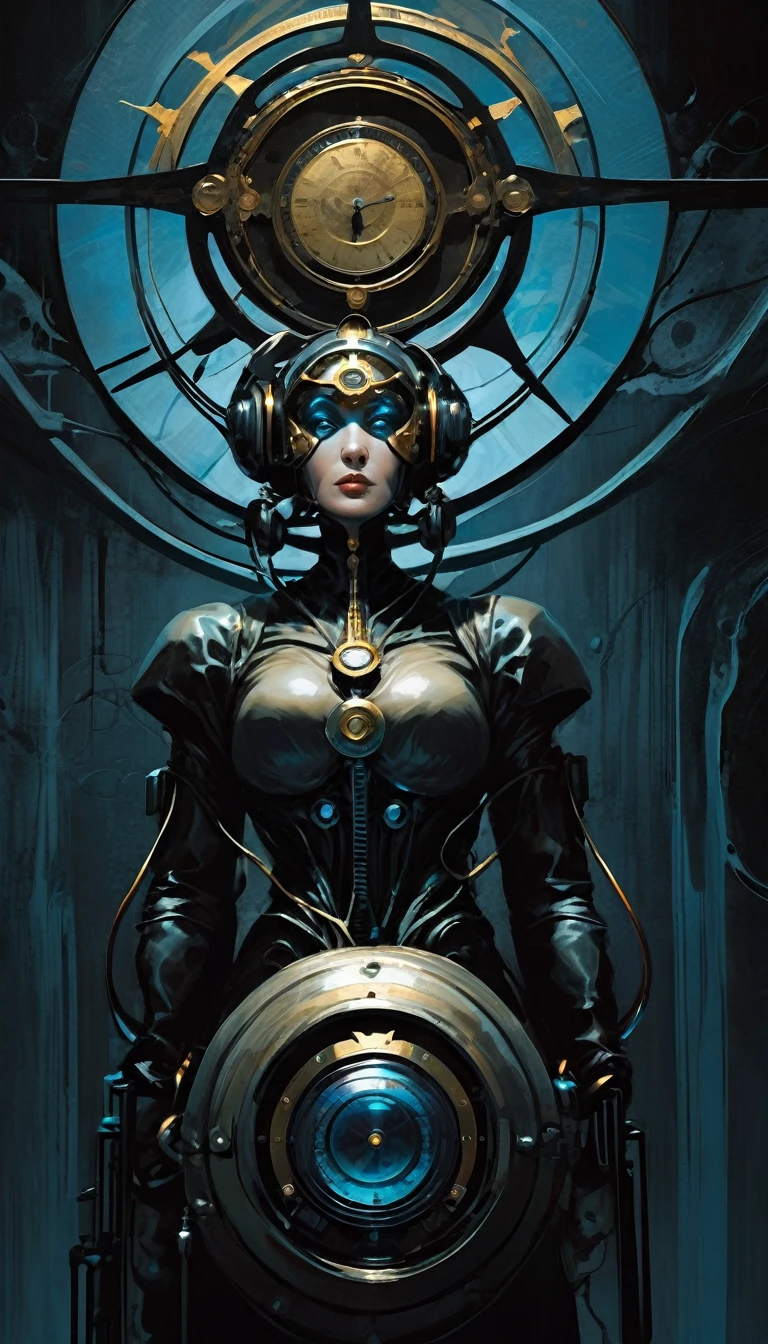 a close up of a person in a costume with a horned head, beautiful biomechanical djinn, porcelain cyborg armor, futuristic robot devil, detailed humanoid, cyberpunk robotic elvish queen, hyperdetailed fantasy character, beautiful robot character design, lolth, intricate cyborg armor, intricate cyberpunk armor, celtic and cyberpunk armor, ornate cyberpunk armor, black scales and cyborg tech