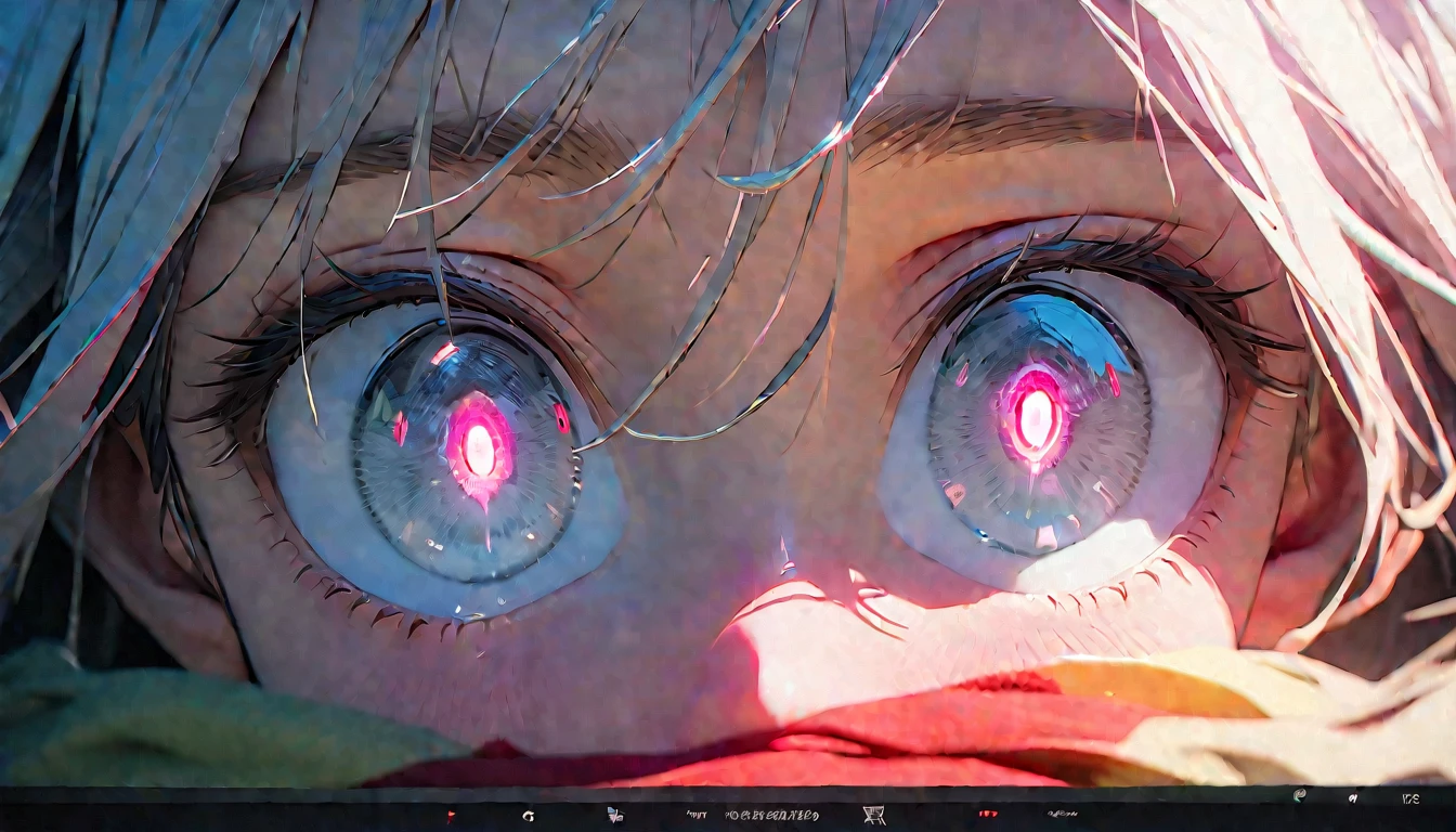 (8K, RAW Photos, Highest quality, masterpiece: 1.4), Ultra-high resolution, Very detailed, Light, Upper body close-up, One Girl, White eyes, (Eyes of Terror, Shining Eyes:1.2), that'terrible,dark, High Quality Shadows, Natural light, (White highLights:1.2), night, cloudy day, (at home:1.2), (floating:1.2)