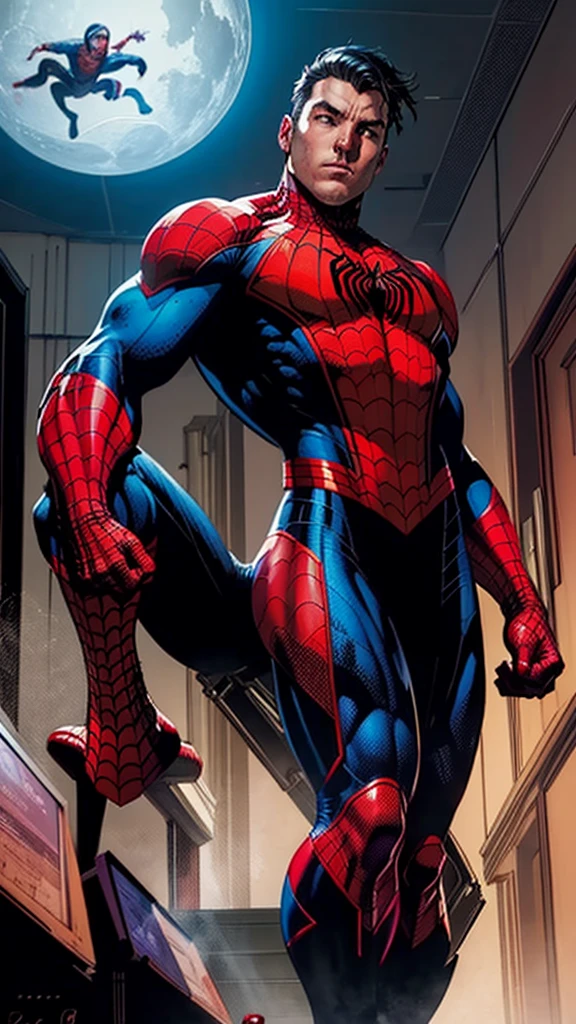 Miguel O'Hara, a brilliant and arrogant geneticist, finds himself accidentally transformed into Spider-Man 2099 after a sabotaged experiment