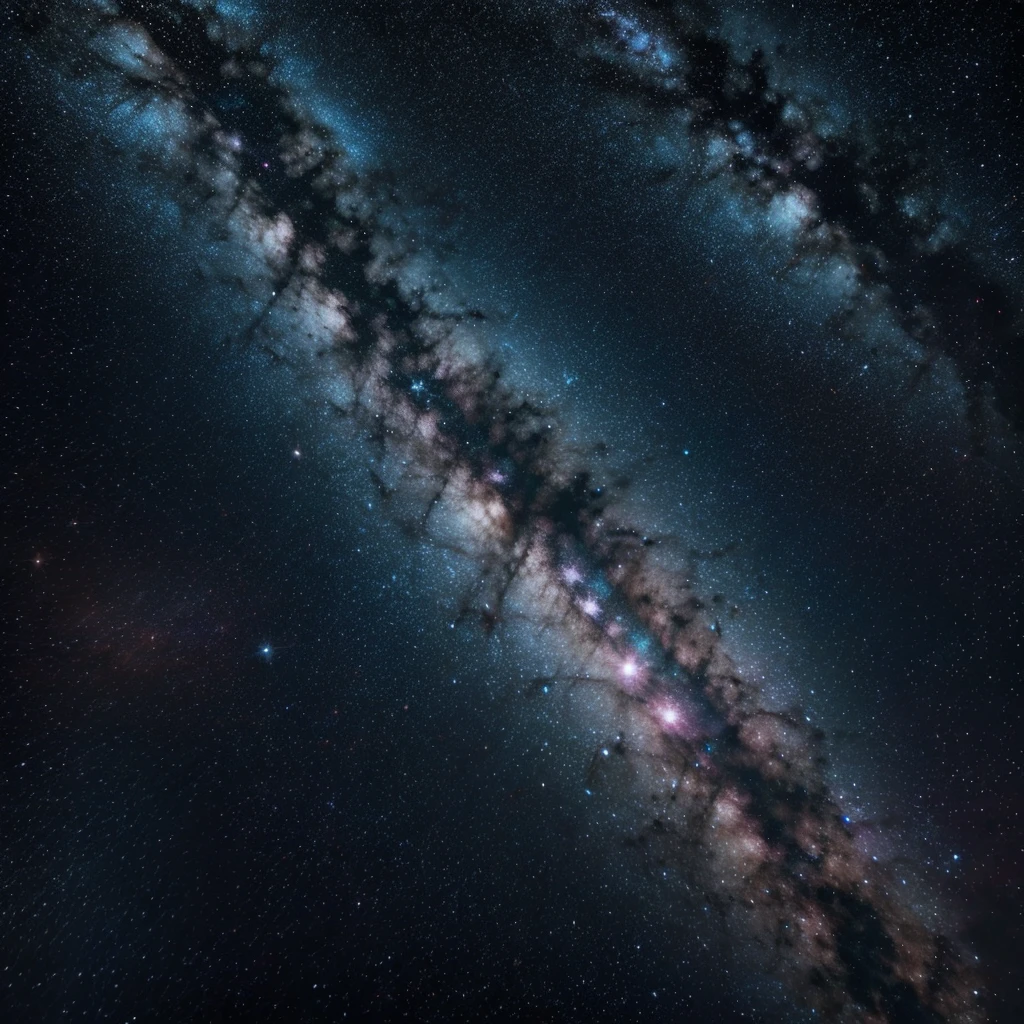 space, Cosmic dust, beauttiful stars, colors blue orange pink