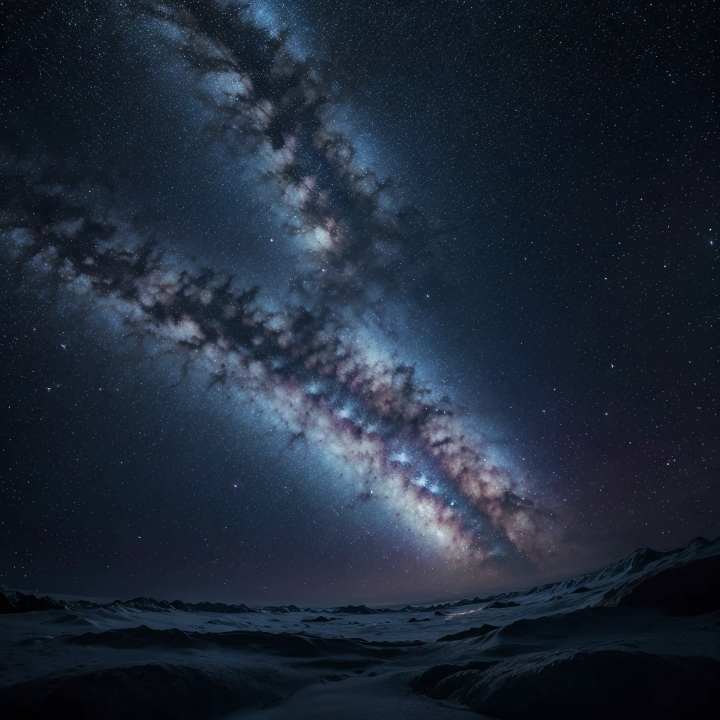 space, Cosmic dust, beauttiful stars, colors blue orange pink