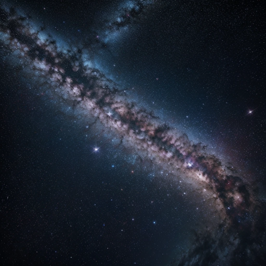 space, Cosmic dust, beauttiful stars, colors blue orange pink