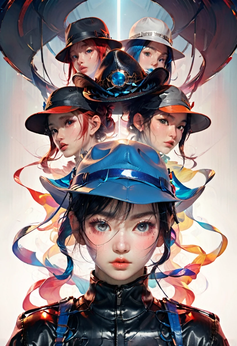 The Hats Have Eyes, different immersive, Unambiguously Biological, Yingtao, Yanjun Cheng, WLOP, artgerm, Ross Draws, James Jean Marc Simonetti Ruan Jia and Mandy Jurgens and Artgerm and William-Adolphe Bouguerea Sakimichan, rendered in Octane, trending on artstation