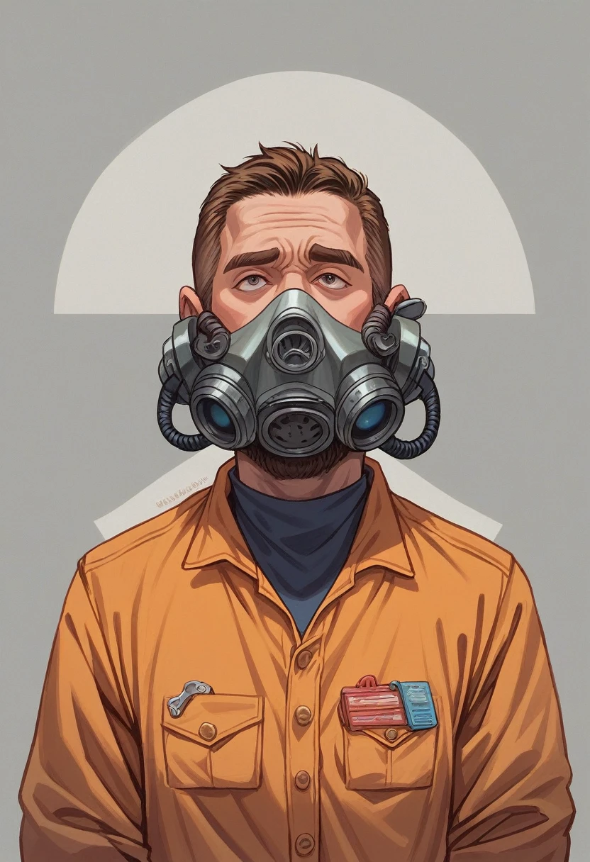 (Best quality, masterpiece: 1,1), Fantastic view of a humanoid alien, repairing a space rover, orange jumpsuit, breathing mask, in the hands of a monkey wrench, hyperrealistic, insanely detailed, this masterpiece of digital art can be compared with the wonderful works of Artgerm, Greg Rutkowski and Alphonse Mucha.