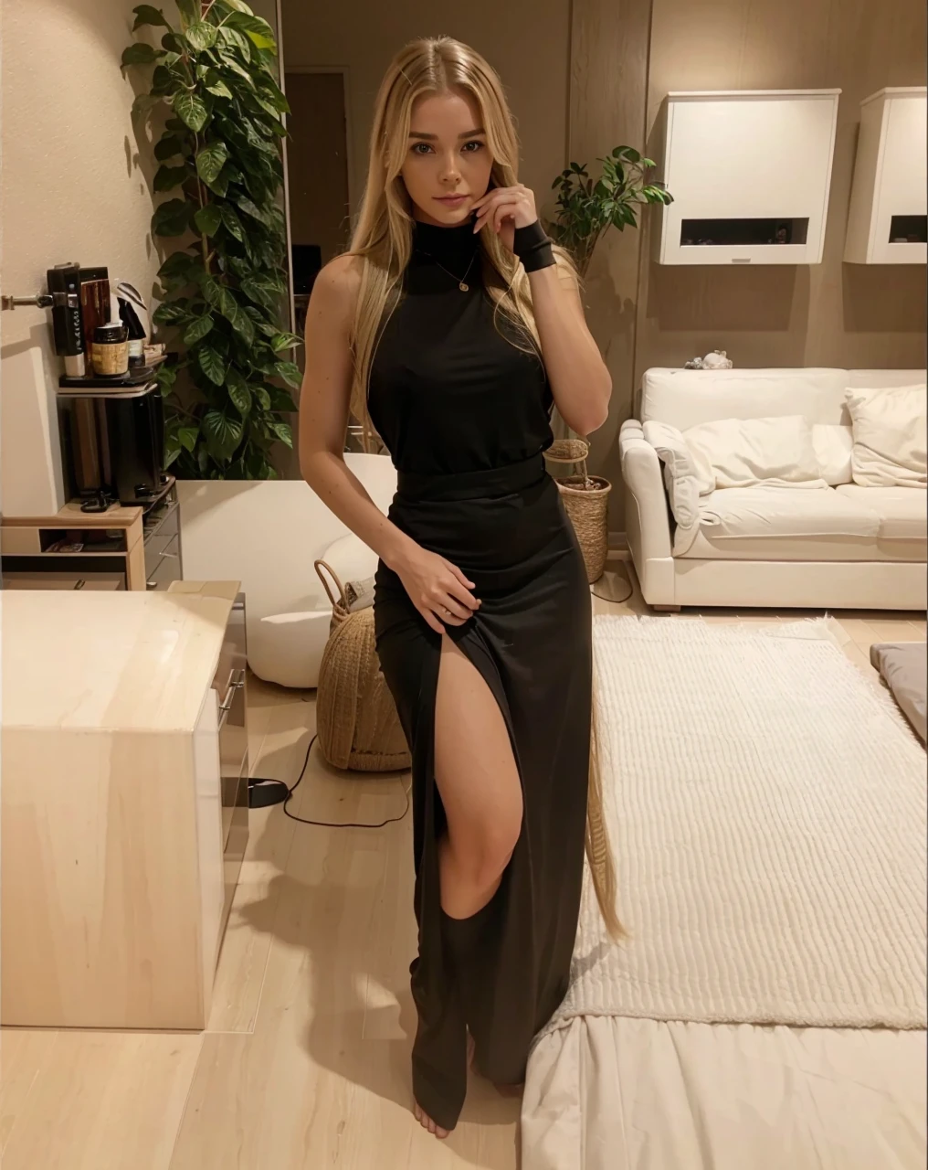 4K, Realist, blonde hair with roots