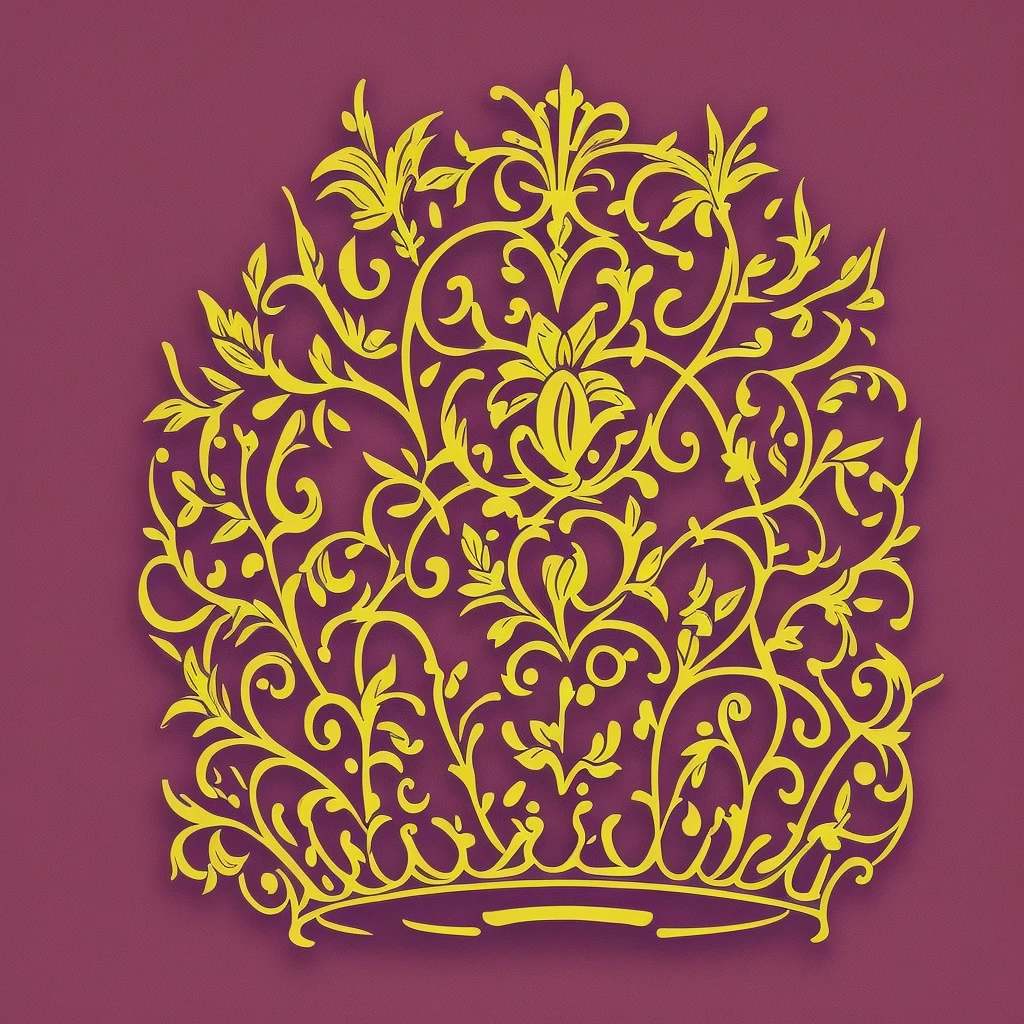 Hand-drawn style crown logo. Noticeable but subtle background. Clear and recognizable for use as a YouTube channel avatar. Artistic and unique feel.