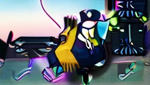 (Masterpiece),(Best Quality:1.0), (ultra high resolution:1.0), Detailed illustration, 8k, cheered up, Masterpiece, he wore a wide blue hat on his head, detailed hat, Best Quality,(tramp:1.2), in mailbox, (genshin impact), 1 chico, male focus, Alone, vest,(kbxll:0.5), cheered up style, Vibrant