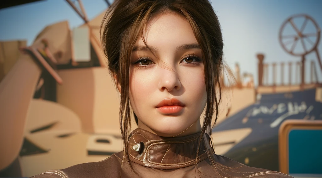 young woman, age 26, brown hair, brown eyes