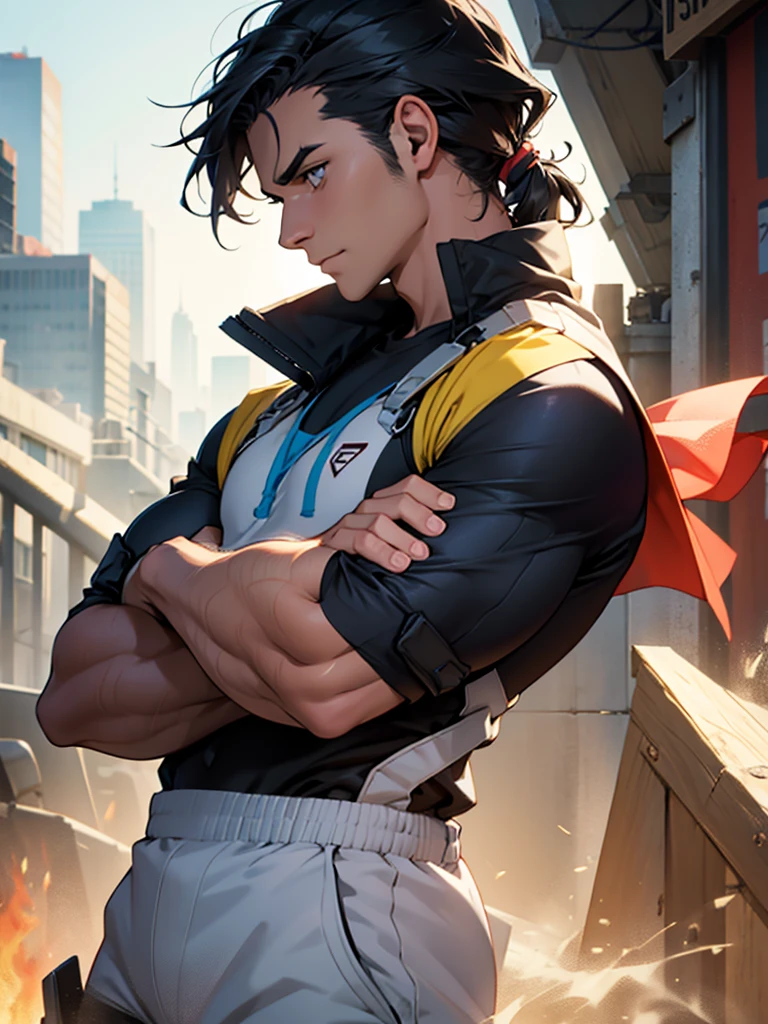 Profile photo of man posing with his arms clasped towards the camera