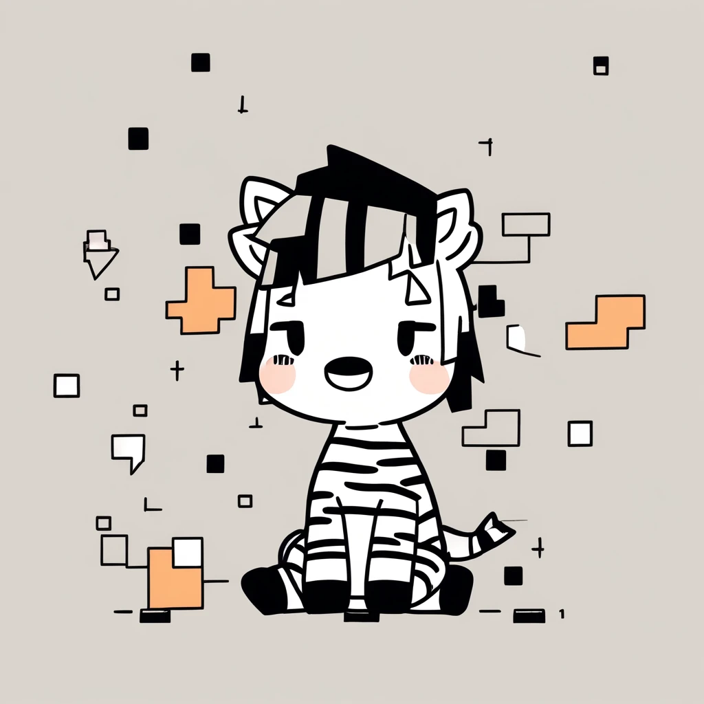 cute little zebra