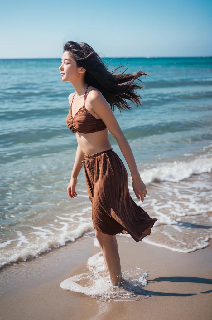 on the beach