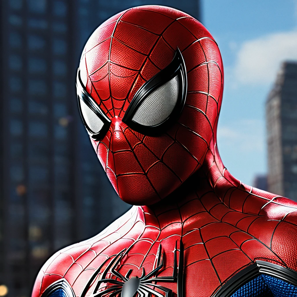 Create a portrait of Spider-Man as monster based on his character, detailed cg, realistic portrait.