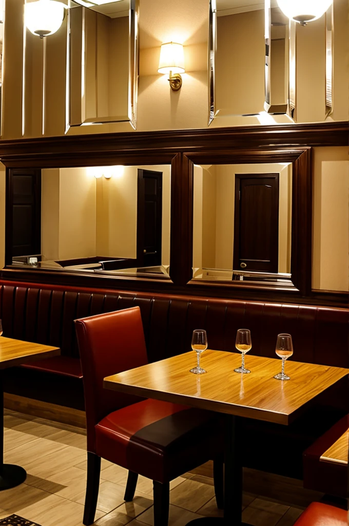 Restaurant mirror