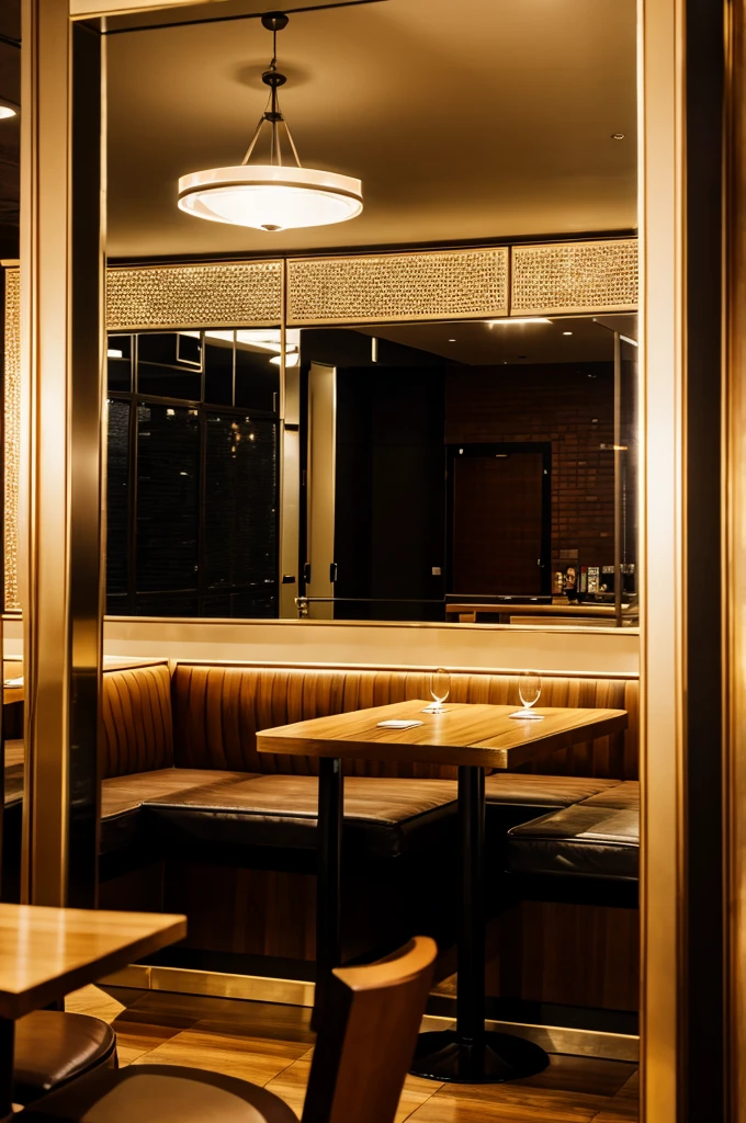 Restaurant mirror