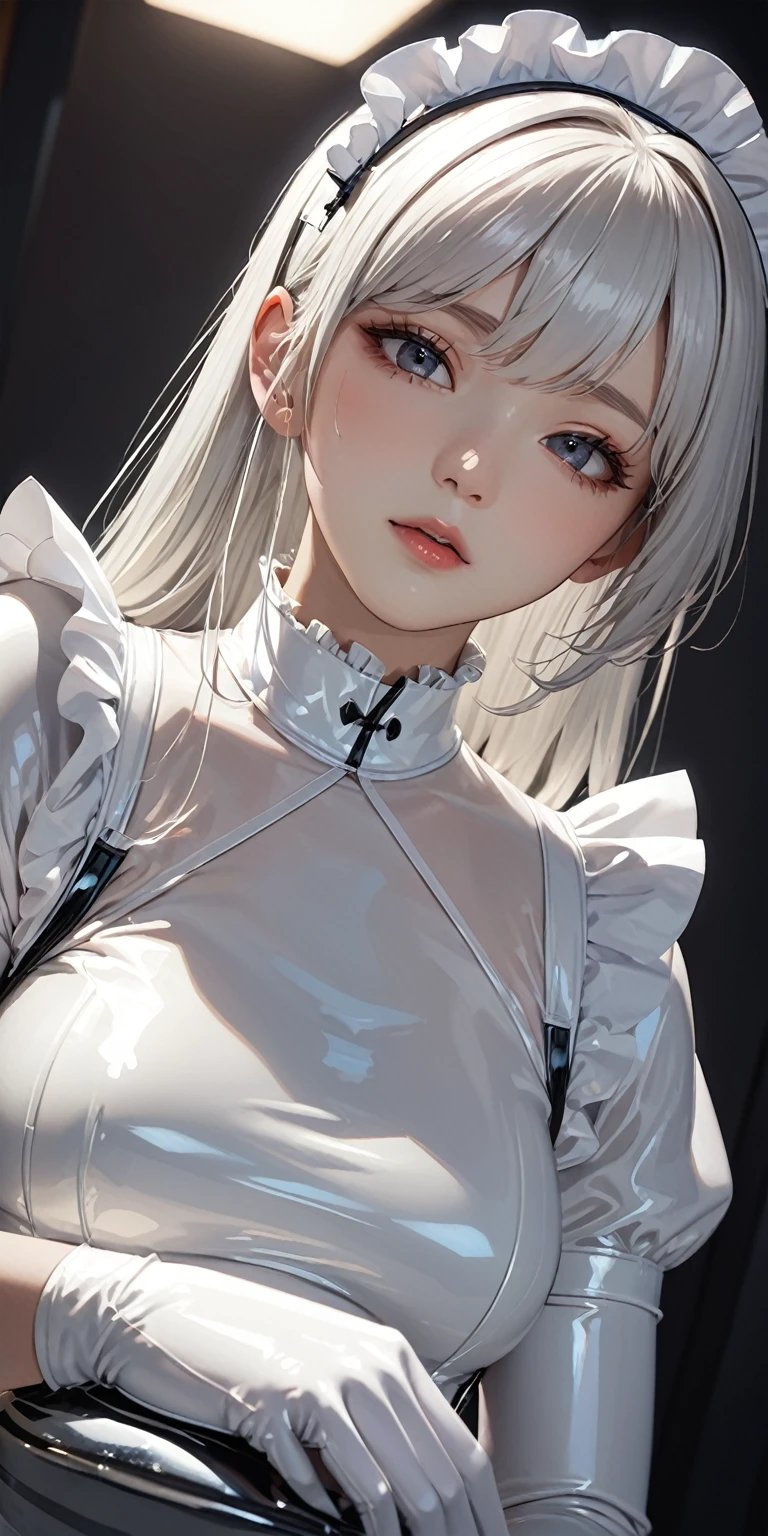 (High resolution,Tabletop:1.2),Super detailed,(Realistic:1.37),Portraiture,Full Body Shot、Slime Girl、Covered in silver slime, (Partially transparent), (Wet), Silver liquid dripping from her body. Her hair is also Covered in silver slime. Silver slime scattered, Golden Hair, blue eyes、Super cute face、Random pose