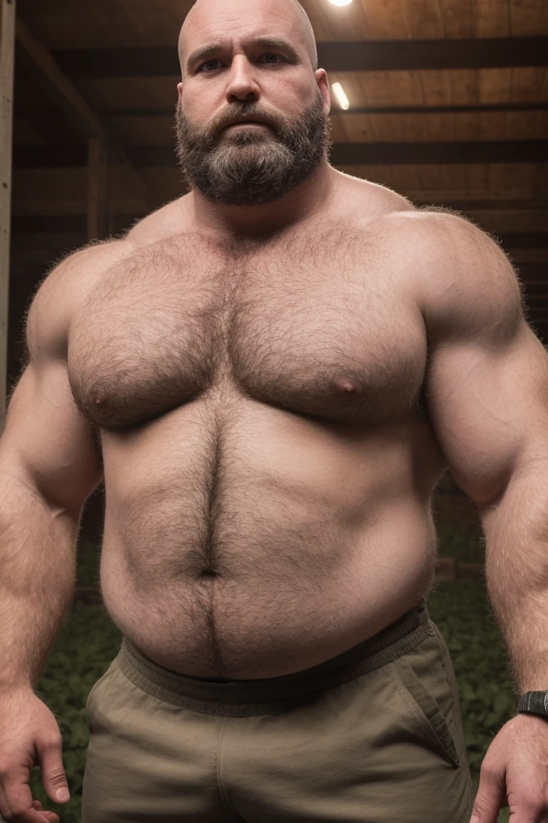 8K HIGH RESOLUTION HDR Very Extremely Realistic Very Detailed High Quality Create a professional studio-style 8K HDR Very Real photograph featuring a middle-aged daddy rugged bodybuilder muscle bears man , burly, very realy detailed hairy, 8K very realistic beared big daddy muscle bear, and 8K very realistic detailed rugged burly man in shorts. Very Realistic detailed shorts, very realistic hair, very realistic beards, very realistic thick neck, very realistic neck lines, very realistic detailed neck, very realistic belly, very realistic burly chest, very realistic detailed hairy burly strong chest and arms, very realistic detailed hairy burly strong chest and arms, very realistic pecs, very realistic burly muscle bear body, very realistic nipples, very realistic burly muscle bear body, very realistic face, very realistic detailed face, very realistic eyes, very realistic detailed eyes, very realistic pupils, very realistic detailed pupils, very realistic nose, very realistic ears, very realistic facial features, very realistic burly arms, very realistic elbows, very realistic hands, very realistic pecs, very realistic belly, very realistic human man body, very realistic bellybutton, very realistic wrists, very realistic fingers, very realistic fingernails, very realistic shoulders, very realistic mouth, very realistic lips, very realistic detailed skin, very realistic skin, very realistic mens clothing, very realistic detailed mens clothing. 8K HDR Very Realistic Hairy Bearded Burly Muscle bear Photoshoot, A very realistic burly muscle bear man in a Farm, 8K HDR Very Realistic Intricately Detailed, 8K HDR very realistic detailed Farm surroundings, 8K HDR very realistic surroundings lighting, No Deformities, captured with a 85mm lens by a world famous photographer, 8K HDR Very Ultra Realistic and 8K HDR Very Realistic Photograph, 8K HDR Clear HDR Quality full with very realistic real details