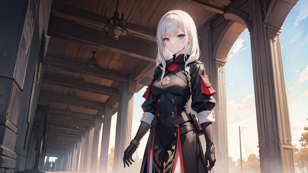 tall girl, war, infiltration, masterpiece