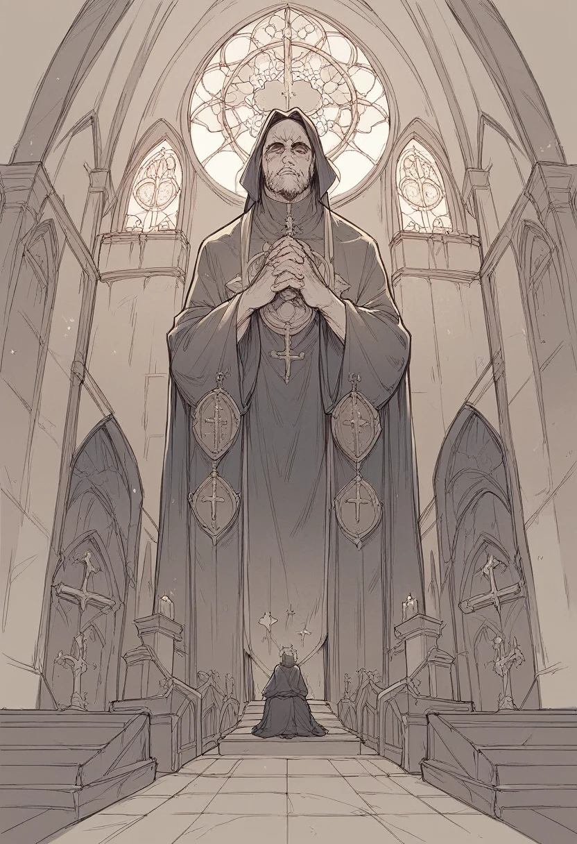 CREATE AN IMAGE OF THE DEVIL TRYING TO DESTROY THE CHURCH