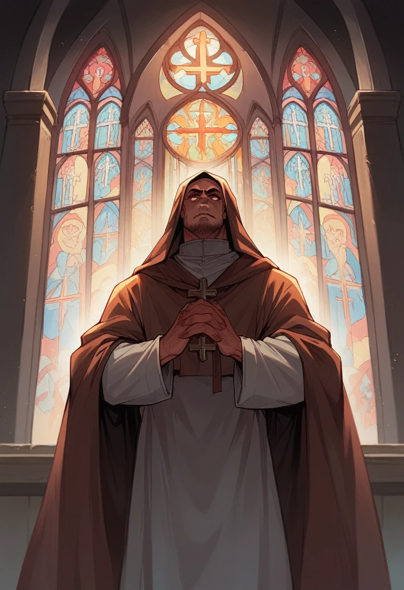 CREATE AN IMAGE OF THE DEVIL TRYING TO DESTROY THE CHURCH