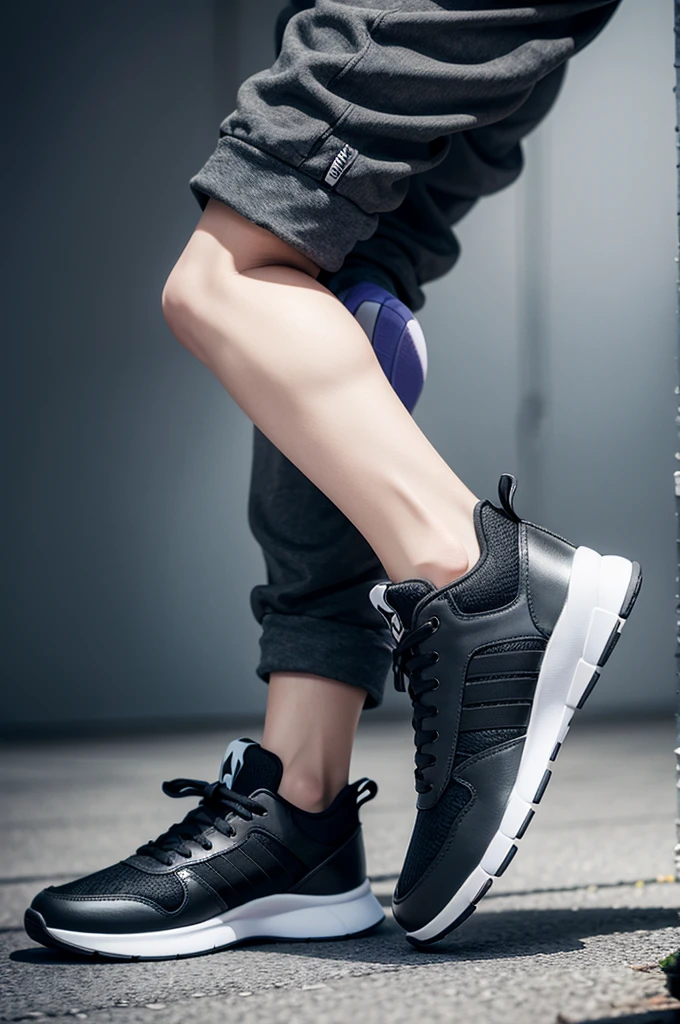 3D cartoon character playfully styled man related to Disney pixar with gray skin,eyes black,Black Straight Hair, silver clothes, AND DARK GRAY SNEAKERS. EXPRESSION OF DEPRESSION ON THE FACE