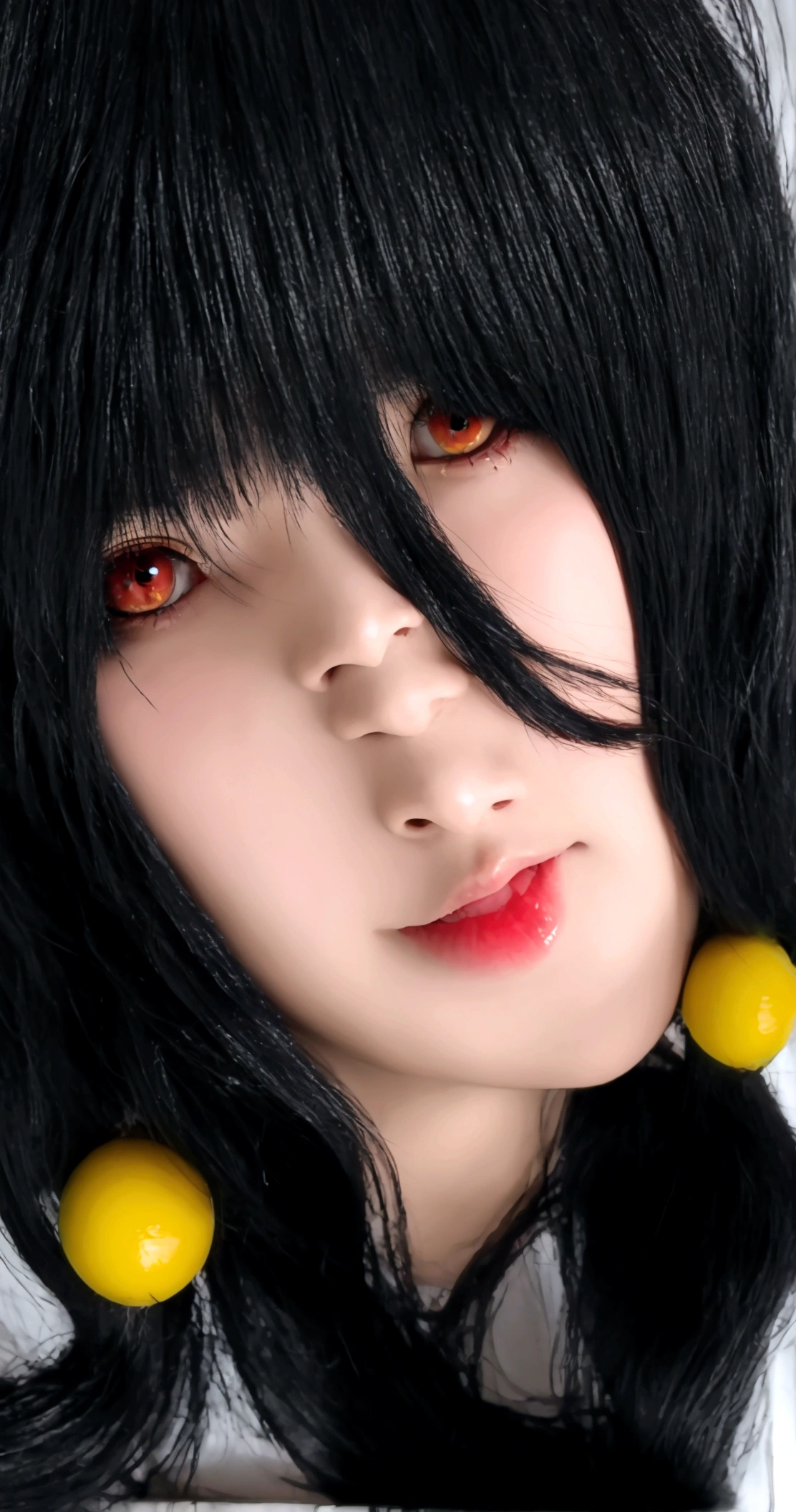 ultra-detailed,highly detailed,best quality,masterpiece,illustration,realistic, photo,photorealistic,
1girl, tokisaki kurumi,cosplay,hair over one eye, (right red eye, left yellow eye), looking at viewer, happy girl,low twintails,
, hotpants, hair rings, loafers,
Outdoors, walking, beach