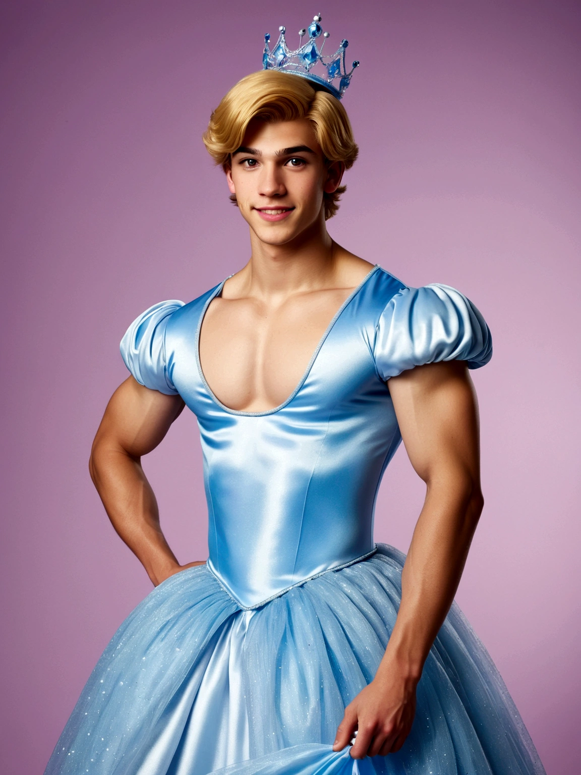 man, 22, dressed as Cinderella