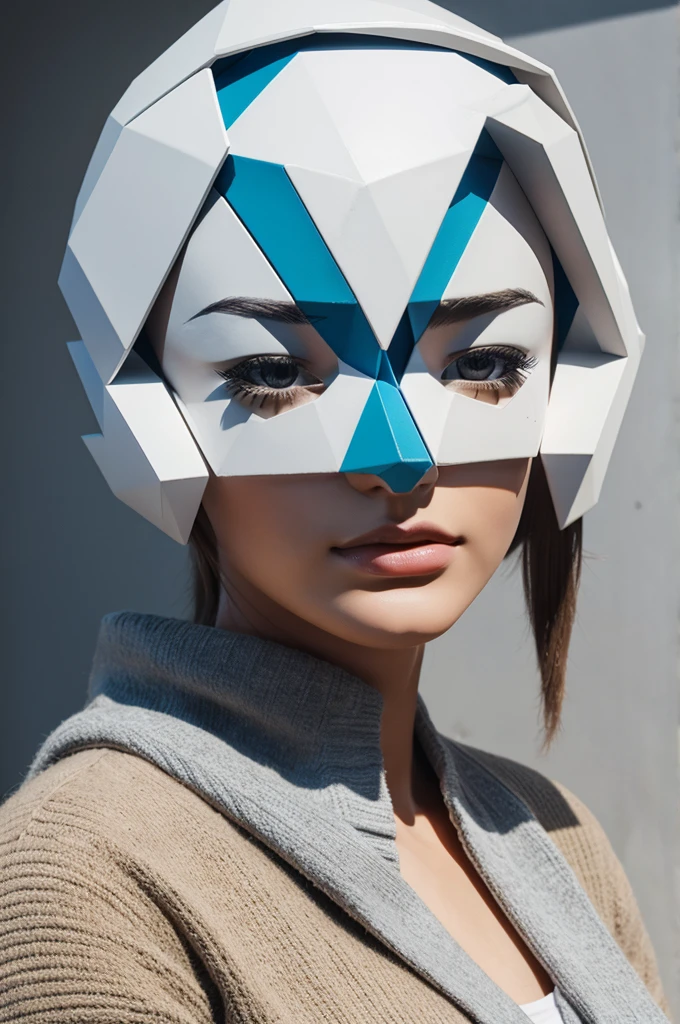 3D conversation using geometric shape show strength
