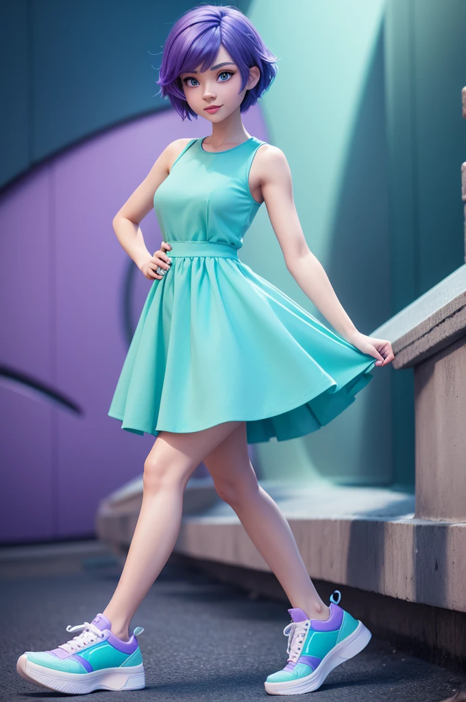 (ultra realistic,32k, masterpiece:1.2),(high detailed skin:1.1),( high quality:1.1),
<lora:JaneJetson:0.8>jane,(lonely:1.1),1girl, orange hair, short hair, black eyes, earrings, lipstick, purple dress, pantyhose, bracelet,A place that was once inhabited by beings from another world blurry background,(looking at viewer, standing from below:1.1),, huge breast,large breast,<lora:add_detail:0.99>,
(volumetric lighting:1.1),