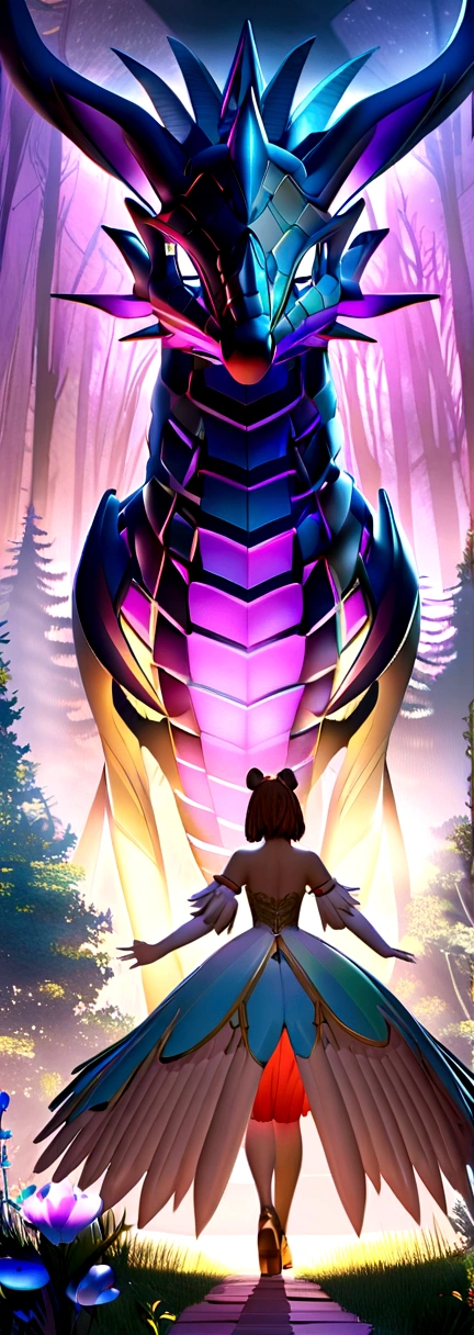 Create a Disney-style 3D dragon with your friends in an enchanted forest