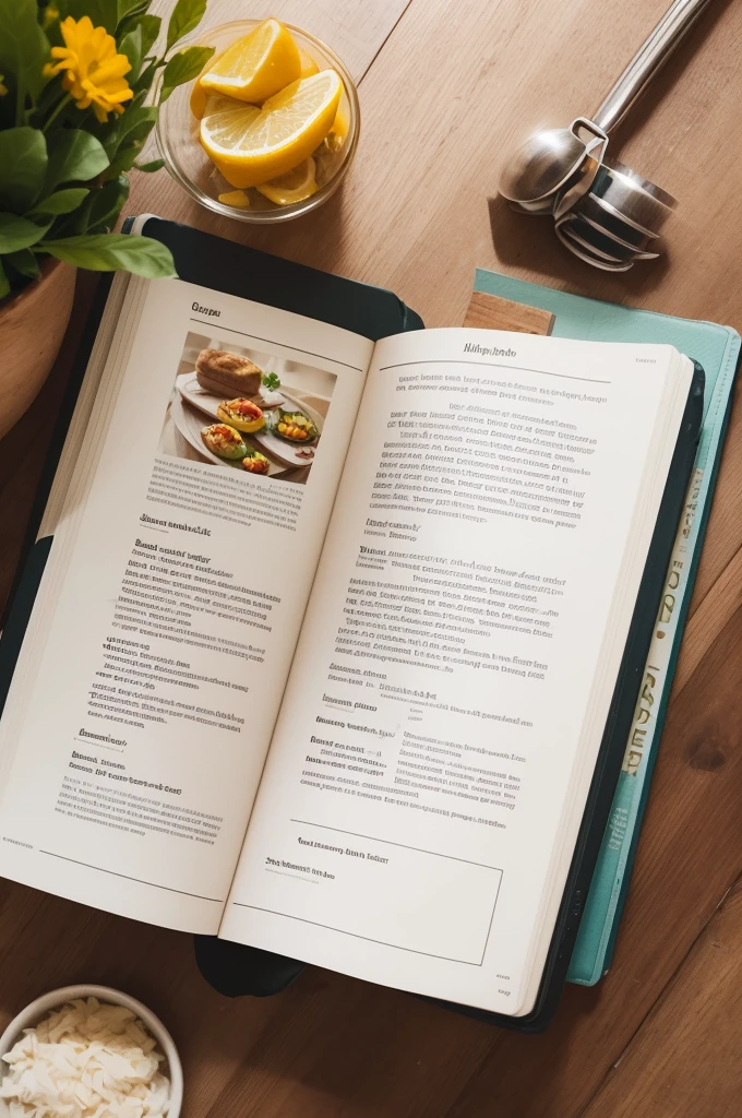 Create an illustrative image for a vegan recipe e-book
