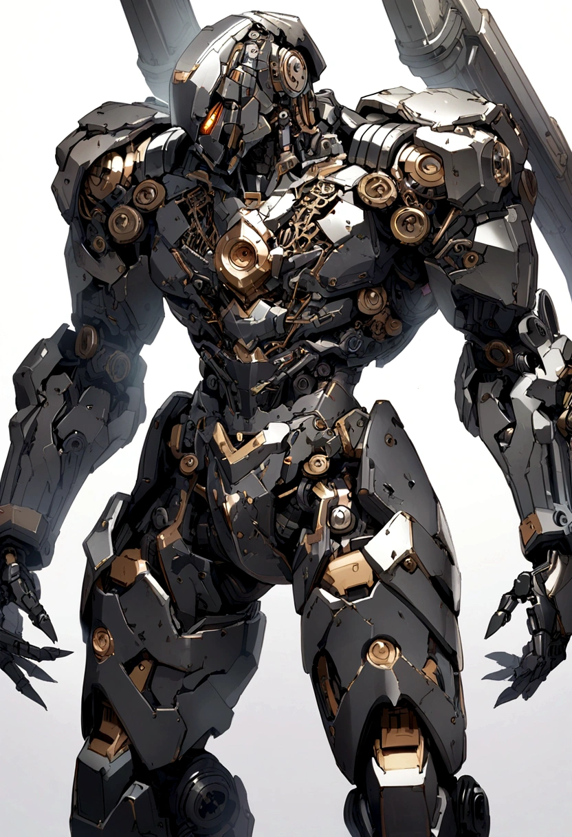 A robot man covered in iron