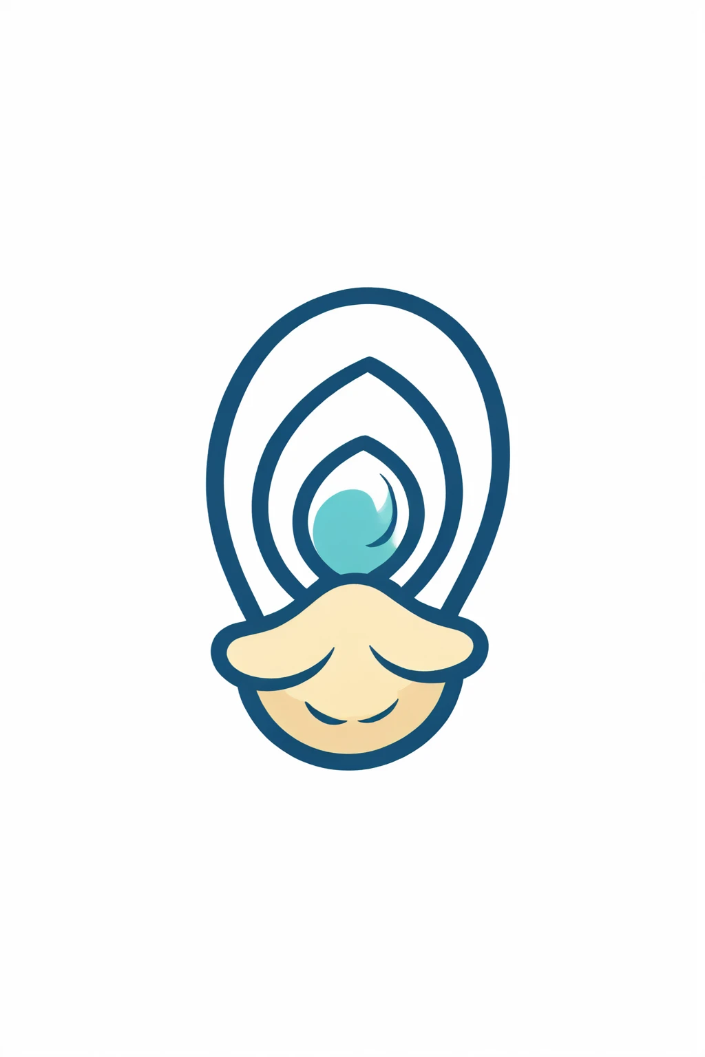 oyster restaurant logo, the logo represents an oyster, simple logo with 3 color palette , nice color combination, the logo is classic simple and chic, the logo can be easily printed on caps or polo shirts. the logo inspires confidence and makes you want to taste oysters,