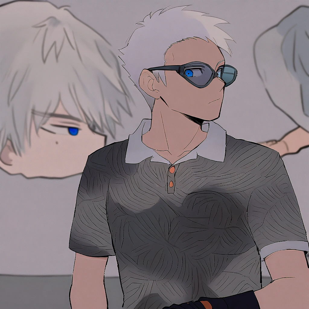 Anime boy with white hair and blue eyes staring at the camera, hajime yatate, kaworu nagisa, white haired Cangcang, gapmoe yandere, male anime character, Tall anime guy with blue eyes, whaite hair，White-haired god, kaneki ken, Male anime style