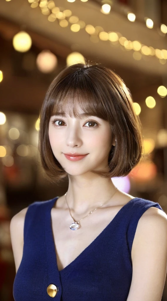 (Original Photography:1.2)、(Photorealistic:1.4)、(masterpiece:1.3)、(Top quality:1.4)、Like a dream、(Delicate eyes)、(Detailed facial features)、((Detailed clothing)、(Original Photography: 1.2)、(Photorealistic:1.4)、、(Top quality:1.4)、Like a dream、(Delicate eyes)、(Detailed facial features)、(Detailed clothing features)、Firming skin、(Slim girl)、(Slim girl)、1 girl、(whole body)、(solo)、Cute little、(Breasts exposed)、Bangs、Bangs、Straight Hair、Pale black eyes、Crystal Pendant、(Top quality、8K、32k、masterpiece、nffsw:1.2)、Cute pictures of Japanese women、 solo、Girl 1、(Large Breasts)、(Tall lady)、(abdomen)、(s Lip closed、Only a very beautiful woman can have firm double eyelids、Very extremely beautiful、Look directly into the camera、Golden ratio face、Golden ratio body、Perfect body、Face perfect、Perfect breasts、Look directly into the camera、 chest close、Very beautiful breasts、Coquettish smile、Very happy smile、big eyes、 Bright spots in the eyes、Clear double eyelids、eyelash、Long Neck、Beautiful short hair、Dark-haired、Bangs、厚Bangs、干净的Bangs、The clean clavicle is crystal clear and the charm overwhelms everything、 Stunning natural light、Age 19、Firming skin、(Slim girl)、(Slim girl)、(1 girl)、(solo)、Cute little、(Breasts exposed)、Bangs、Bangs、Straight Hair、Pale black eyes、Crystal Pendant、Cute pictures of Japanese women、solo、A girl、(big eyes)、(Tall lady)、Beautiful posture、(((sleeveless、Santa Claus Costume、Santa Claus has、so cute、Attractive woman))) ((Big Christmas tree in the background)) ((The background is a bustling city center on Christmas night)) ((Christmas light ball bokeh))