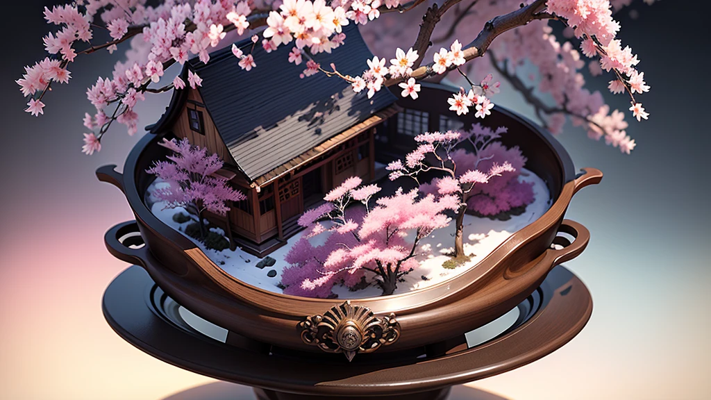 high quality, best quality, 8K CG, Ultra-detailed, HD, masterpiece, Watercolor oil painting，Danqing ink painting，Wintersweet trees blooming in winter，beautiful plum blossoms，antique art，The background  decorated with auspicious clouds and silk ribbons，Elegant and peaceful atmosphere，Concept art illustration，Ink painting color blooming，Light painting rendering，Still life scenes