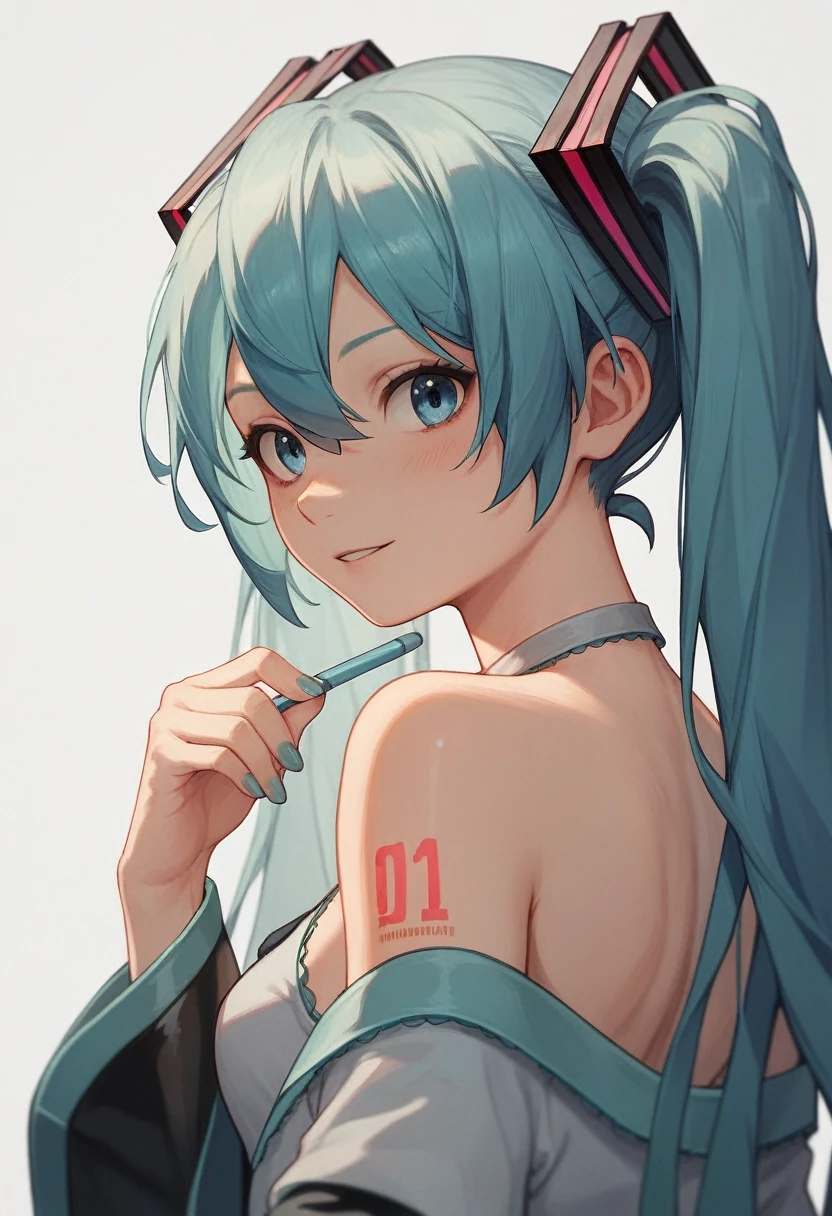 ((1girls:1.3)), ((moe style:1.3)), ((bathtub:1.3)), ((computer:1.4)), ((top hat:1.3)), ((coffee:1.3)), ((shotgun:1.3)), hatsune miku, thinking, ((perfect face)), ((extremely cute:1.3)), ((masterpiece:1.3)), ((8k)), ((best quality:1.3)), ((beautiful)), ((extremely detailed:1.3)) , ((absurdres)), AddXL, ((score_9:1.3)), ((score_8_up:1.3)), ((score_7_up:1.3)), Expressiveh 