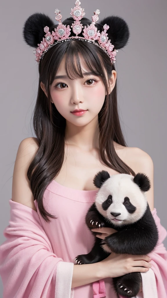 Panda　Pink　gorgeous　crown