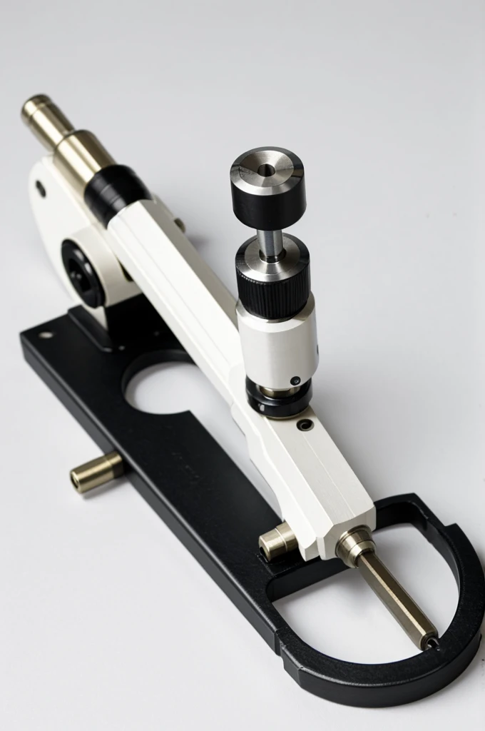 I want to generate a micrometer on white background, It is a precision tool 