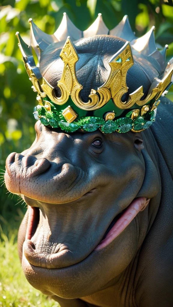 Hippopotamus Green gorgeous crown