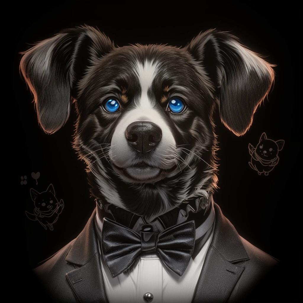 A 3d nft style dog