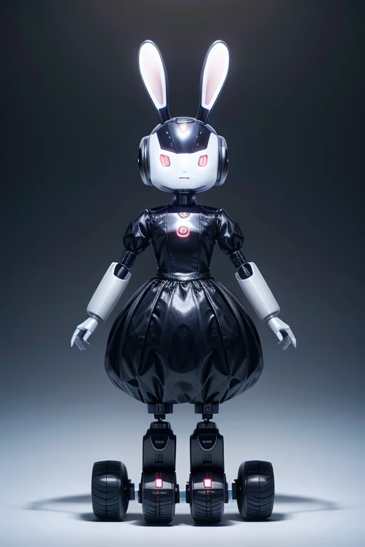 Make a nanny robot but in the shape of a rabbit 