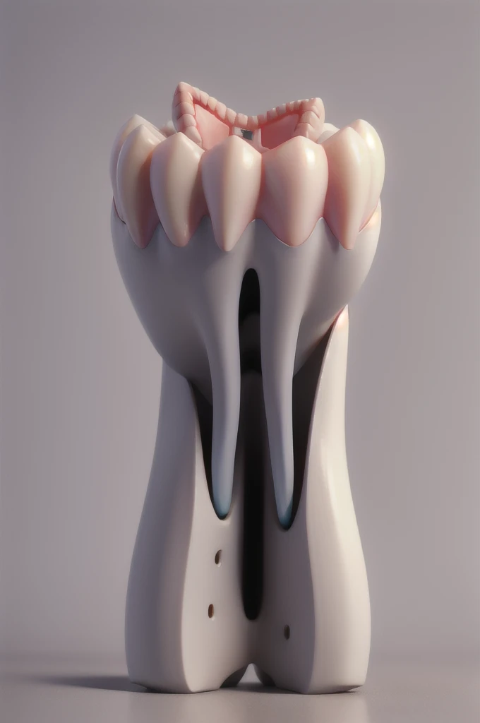 create a tooth and a 3d dental implant