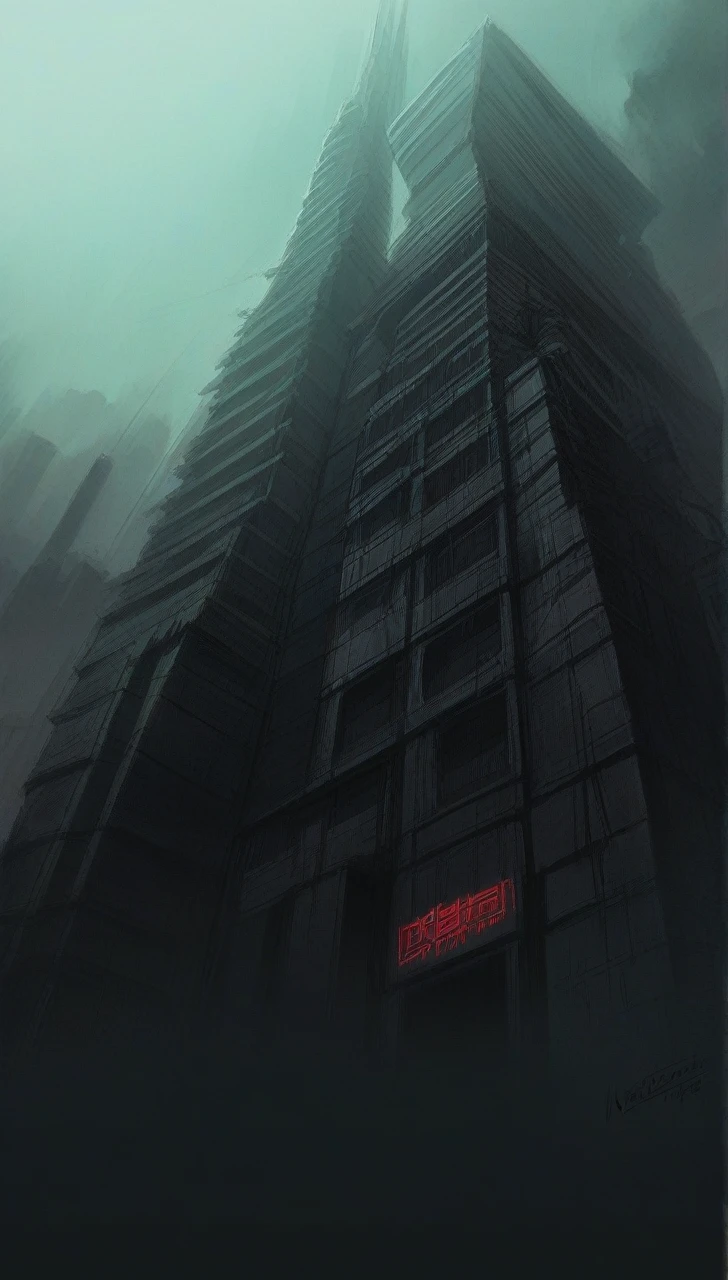 a golden temple Amritsar foggy sky, (neotokyo), dark gurdwara, still from the movie bladerunner, dystopian atmosphere, cyberpunk building, akira movie style, neo brutalism, neotokyo source, brutalist dark fantasy, blade runner concept art, dystopian brutalist atmosphere, cyberpunk horror style, dystopian art, dystopian mood, bladerunner apartment
