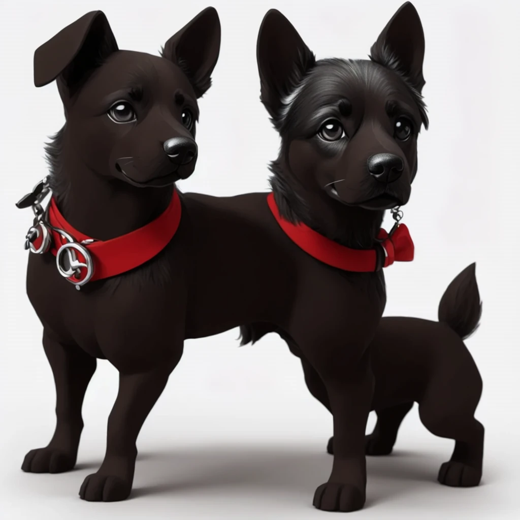 A 3d nft style dog